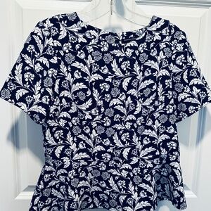 Banana Republic Factory Peblum Top Extra Small